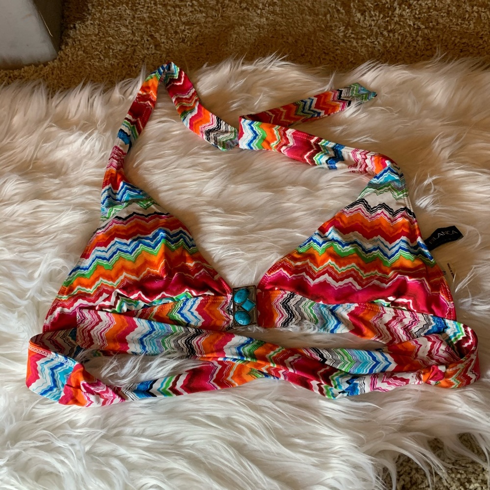 Lightly Padded Triangle Swim Top